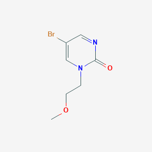 molecular formula C7H9BrN2O2 B2495917 5-溴-1-(2-甲氧基乙基)嘧啶-2(1H)-酮 CAS No. 1935214-51-9