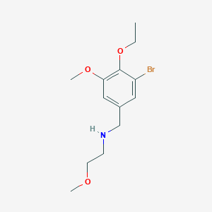 molecular formula C13H20BrNO3 B249592 N-(3-bromo-4-ethoxy-5-methoxybenzyl)-2-methoxyethanamine 