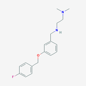molecular formula C18H23FN2O B249593 N-[2-(dimethylamino)ethyl]-N-{3-[(4-fluorobenzyl)oxy]benzyl}amine 