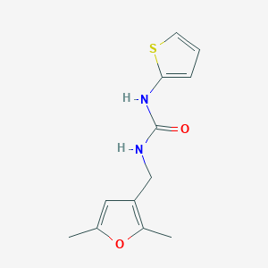 molecular formula C12H14N2O2S B2495930 1-((2,5-Dimethylfuran-3-yl)methyl)-3-(thiophen-2-yl)urea CAS No. 1351622-67-7