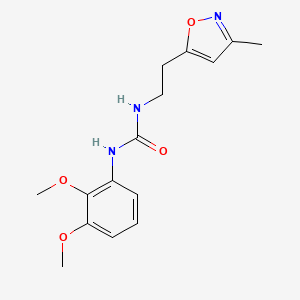 molecular formula C15H19N3O4 B2495939 1-(2,3-Dimethoxyphenyl)-3-(2-(3-methylisoxazol-5-yl)ethyl)urea CAS No. 1396872-97-1