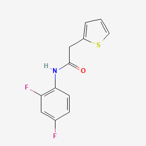 N-(2,4-difluorophenyl)-2-(thiophen-2-yl)acetamide