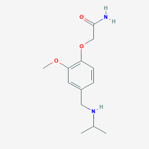 molecular formula C13H20N2O3 B249596 2-{4-[(Isopropylamino)methyl]-2-methoxyphenoxy}acetamide 