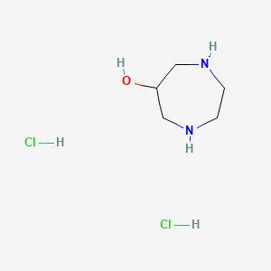 molecular formula C5H14Cl2N2O B2495977 1,4-Diazepan-6-ol dihydrochloride CAS No. 1951445-01-4