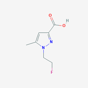 molecular formula C7H9FN2O2 B2495980 1-(2-Fluoroethyl)-5-methyl-1H-pyrazole-3-carboxylic acid CAS No. 1427014-31-0