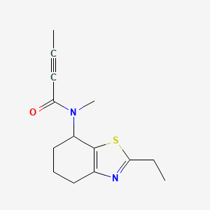 N-(2-Ethyl-4,5,6,7-tetrahydro-1,3-benzothiazol-7-yl)-N-methylbut-2-ynamide