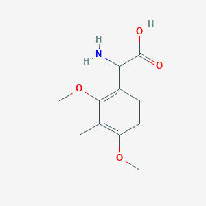 molecular formula C11H15NO4 B2495986 2-Amino-2-(2,4-dimethoxy-3-methylphenyl)acetic acid CAS No. 1039040-61-3