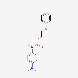 N-[4-(dimethylamino)phenyl]-4-(4-methylphenoxy)butanamide
