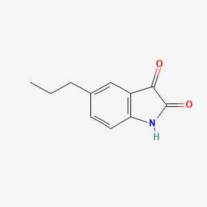 molecular formula C11H11NO2 B2496029 5-Propylindoline-2,3-dione CAS No. 131609-60-4