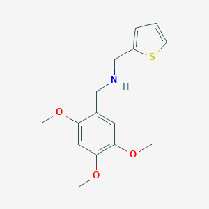 molecular formula C15H19NO3S B249603 N-(2-thienylmethyl)-N-(2,4,5-trimethoxybenzyl)amine 