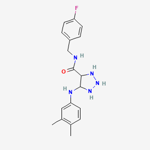 5-[(3,4-Dimethylphenyl)amino]-N-[(4-fluorophenyl)methyl]-1H-1,2,3-triazole-4-carboxamide