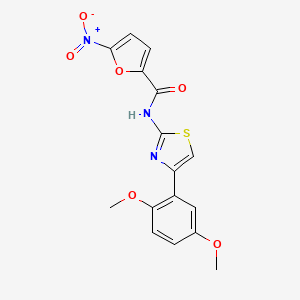 N-[4-(2,5-dimethoxyphenyl)-1,3-thiazol-2-yl]-5-nitrofuran-2-carboxamide