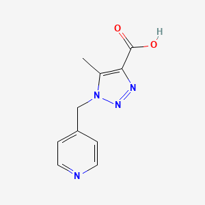 molecular formula C10H10N4O2 B2496050 5-Methyl-1-(pyridin-4-ylmethyl)-1H-1,2,3-triazole-4-carboxylic acid CAS No. 1248975-23-6