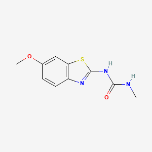 molecular formula C10H11N3O2S B2496062 1-(6-Methoxy-1,3-benzothiazol-2-yl)-3-methylurea CAS No. 28956-38-9