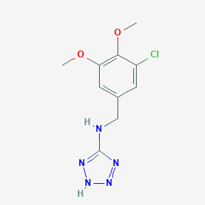 molecular formula C10H12ClN5O2 B249607 N-(3-chloro-4,5-dimethoxybenzyl)-1H-tetrazol-5-amine 