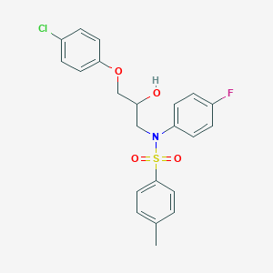 N-(3-(4-chlorophenoxy)-2-hydroxypropyl)-N-(4-fluorophenyl)-4-methylbenzenesulfonamide