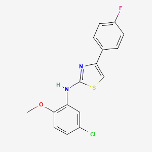N-(5-chloro-2-methoxyphenyl)-4-(4-fluorophenyl)-1,3-thiazol-2-amine
