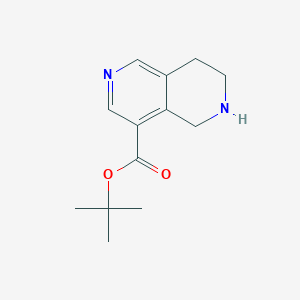 molecular formula C13H18N2O2 B2496093 Tert-butyl 5,6,7,8-tetrahydro-2,6-naphthyridine-4-carboxylate CAS No. 2248333-13-1