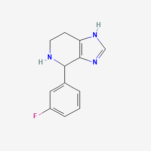 molecular formula C12H12FN3 B2496101 4-(3-氟苯基)-4,5,6,7-四氢-3H-咪唑并[4,5-c]吡啶 CAS No. 7271-07-0