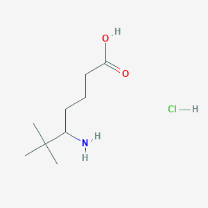 5-Amino-6,6-dimethylheptanoic acid;hydrochloride