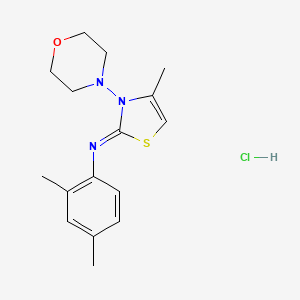 (Z)-2,4-dimethyl-N-(4-methyl-3-morpholinothiazol-2(3H)-ylidene)aniline hydrochloride