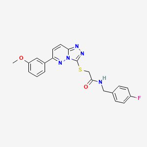 N-(4-fluorobenzyl)-2-((6-(3-methoxyphenyl)-[1,2,4]triazolo[4,3-b]pyridazin-3-yl)thio)acetamide