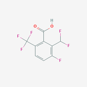molecular formula C9H4F6O2 B2496118 2-(Difluoromethyl)-3-fluoro-6-(trifluoromethyl)benzoic acid CAS No. 2248275-28-5