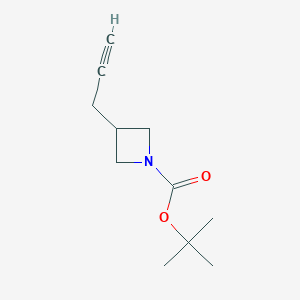 molecular formula C11H17NO2 B2496123 tert-Butyl 3-(prop-2-yn-1-yl)azetidine-1-carboxylate CAS No. 1463502-41-1