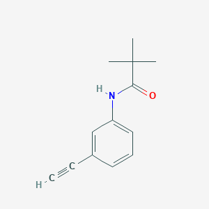 molecular formula C13H15NO B2496134 N-(3-乙炔基苯基)-2,2-二甲基丙酰胺 CAS No. 310874-35-2