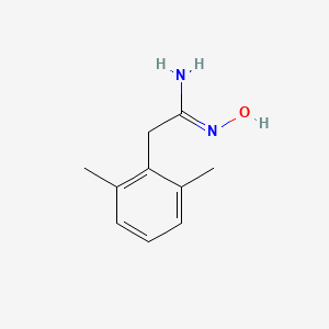 molecular formula C10H14N2O B2496138 2-(2,6-dimethylphenyl)-N'-hydroxyethanimidamide CAS No. 885957-88-0