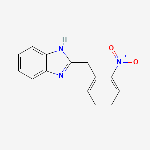 molecular formula C14H11N3O2 B2496145 2-(2-nitrobenzyl)-1H-benzo[d]imidazole CAS No. 71443-44-2