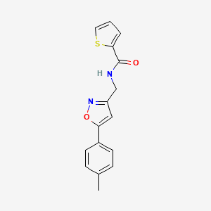 N-((5-(p-tolyl)isoxazol-3-yl)methyl)thiophene-2-carboxamide