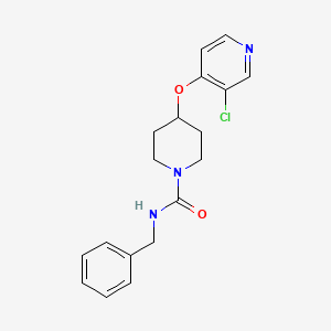 molecular formula C18H20ClN3O2 B2496149 N-benzyl-4-((3-chloropyridin-4-yl)oxy)piperidine-1-carboxamide CAS No. 2034252-15-6
