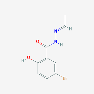 molecular formula C9H9BrN2O2 B2496153 5-溴-N'-[(1E)-乙烯基亚甲基]-2-羟基苯甲酰肼 CAS No. 406696-82-0