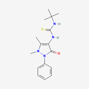1-Tert-butyl-3-(1,5-dimethyl-3-oxo-2-phenylpyrazol-4-yl)thiourea