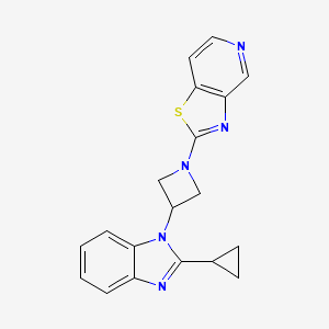 2-[3-(2-Cyclopropylbenzimidazol-1-yl)azetidin-1-yl]-[1,3]thiazolo[4,5-c]pyridine