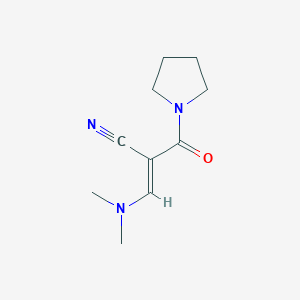 (2E)-3-(dimethylamino)-2-(pyrrolidin-1-ylcarbonyl)acrylonitrile