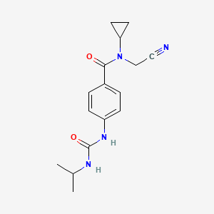 N-(cyanomethyl)-N-cyclopropyl-4-{[(propan-2-yl)carbamoyl]amino}benzamide