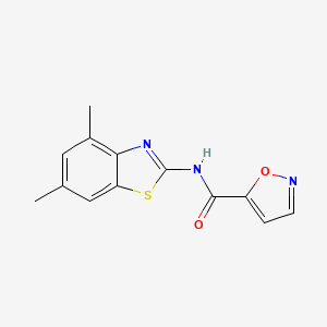 N-(4,6-dimethylbenzo[d]thiazol-2-yl)isoxazole-5-carboxamide