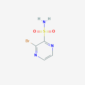 molecular formula C4H4BrN3O2S B2496212 3-Bromopyrazine-2-sulfonamide CAS No. 2580210-60-0
