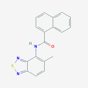 molecular formula C18H13N3OS B249623 N-(5-methyl-2,1,3-benzothiadiazol-4-yl)-1-naphthamide 