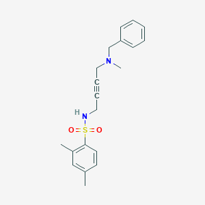 molecular formula C20H24N2O2S B2496236 N-(4-(ベンジル(メチル)アミノ)ブト-2-イン-1-イル)-2,4-ジメチルベンゼンスルホンアミド CAS No. 1396685-01-0