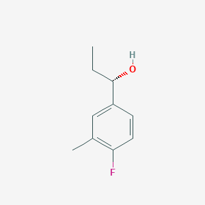 molecular formula C10H13FO B2496238 (1S)-1-(4-fluoro-3-methylphenyl)propan-1-ol CAS No. 1175913-39-9