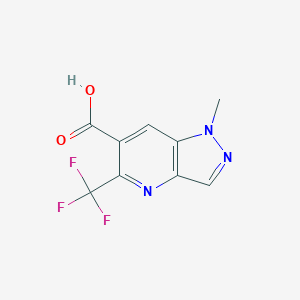 1-Methyl-5-(trifluoromethyl)pyrazolo[4,3-b]pyridine-6-carboxylic acid