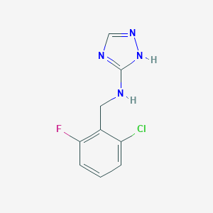 molecular formula C9H8ClFN4 B249625 N-(2-chloro-6-fluorobenzyl)-1H-1,2,4-triazol-3-amine 