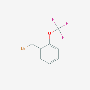 molecular formula C9H8BrF3O B2496259 1-(1-溴乙基)-2-(三氟甲氧基)苯 CAS No. 2091390-30-4