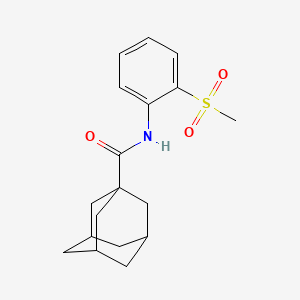 (3r,5r,7r)-N-(2-(methylsulfonyl)phenyl)adamantane-1-carboxamide
