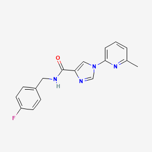 N-(4-fluorobenzyl)-1-(6-methyl-2-pyridinyl)-1H-imidazole-4-carboxamide