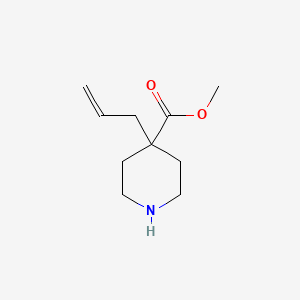 molecular formula C10H17NO2 B2496288 Methyl 4-allylpiperidine-4-carboxylate CAS No. 957187-45-0