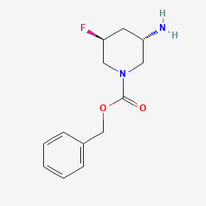 benzyl (3S,5S)-3-amino-5-fluoropiperidine-1-carboxylate